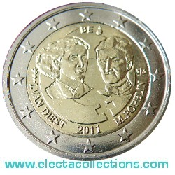 Belgium – 2 Euro, International Women's Day, 2011